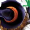 RAHEEV; Crashing Witch 30 x 60-Inch Halloween Door Cover Decoration Prop; Category:Halloween Porch Decor; Image:3